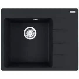 Кухонні мийки FRANKE CENTRO CNG 611-62 TL /114.0630.458 / Фраграніт/ врізна / прямокутна / 620х500х20/ чорний матовий