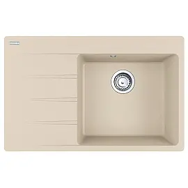Кухонна мийка Franke Centro CNG 611-78 TL / 114.0630.467/ Фраграніт / врізна/ крило зліва / 780х500х20 / бежевий