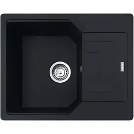 Кухонна мийка Franke Urban UBG 611-62 / 114.0631.466 / фраграніт / антибактеріальний захист / 620х500х220 / врізна, врівень зі стільницею / чорний матовий