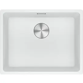 Мийка кухонна Franke Maris, фраграніт, прямокутник, без крила, 553х433х200мм, чаша - 1, під стільницю, MRG 110-52, білий