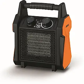 Теплова гармата електрична 2E Portable Ceramic, 2кВт, 20м2, 139 м3 / год, керам. нагр.елемент (PTC), переносна, чорний
