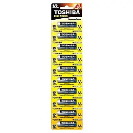 Батарейка TOSHIBA LR6 HP Alkaline BP 1X10