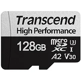 Карта памяти Transcend microSDXC 340S 128GB UHS-I U3 A2 (TS128GUSD340S)