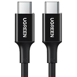 Кабель Ugreen US300 Type-C - Type-C 100W 5A Cable 1м (Black)