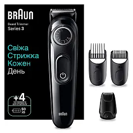 Тример для бороди та вусів Braun BeardTrimmer BT3420 