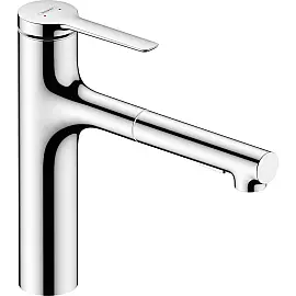 Змішувач для кухні Hansgrohe Zesis M33, довж.виливу - 231мм, витяжний, 1важіль, KM160, хром