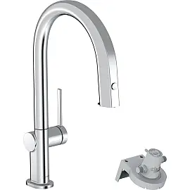 Змішувач для кухні Hansgrohe  Aqittura M42, довж.виливу - 240мм, витяжний, 1важіль, FilterSystem 210, хром