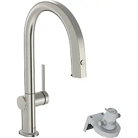 Змішувач для кухні Hansgrohe  Aqittura M42, довж.виливу - 240мм, витяжний, 1важіль, FilterSystem 210, під сталь