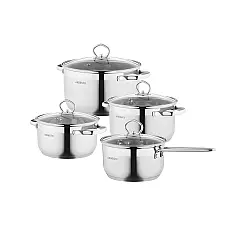 Набір посуду Ardesto Gemini Bari 8 пред., нержавіюча сталь