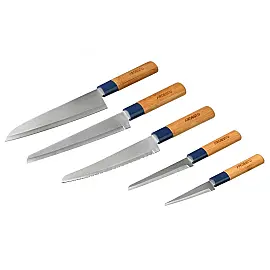 Набір ножів Gemini 5 пр., бамбук, нержавеющая сталь