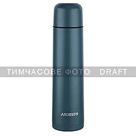 Термос Ardesto Bright City 1000 мл, темно-синій, нержавіюча сталь