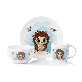 Набір дитячого посуду Ardesto Sweet hedgehog 3 ін., порцеляна