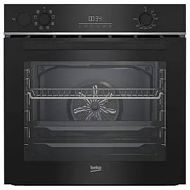 Духова шафа Beko електрична, 72л, A, дисплей, конвекція, чорний