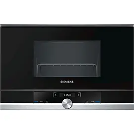 Мікрохвильова піч Siemens вбудовувана, 21л, електр. управл., 900Вт, гриль, дисплей, нерж