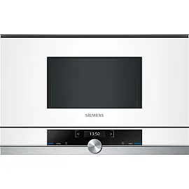 Мікрохвильова піч Siemens вбудовувана, 21л, електр. управл., 900Вт, дисплей, білий