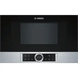 Вбудовувана мікрохвильова піч Bosch BFL634GS1 - 21л. / 900Вт / TFT дисплей / нерж. сталь