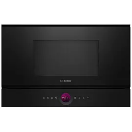 Мікрохвильова піч Bosch вбудовувана, 20л, електр. управл., 900Вт, дисплей, чорний