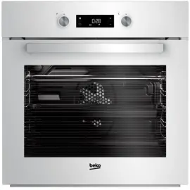 Вбудована електрична духова шафа Beko BIE24301W -Шx60см / 6 режимів / 71л / диспл+ утопл. перемикачі / білий