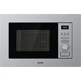 Піч Gorenje BM201AG1X мікрохвильова, вбудовувана, 20л, 800Вт, гриль, дисплей, нерж