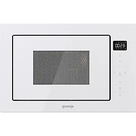 Мікрохвильова піч Gorenje BM251SG2WG вбудовувана, 25л, електр. управл., 900Вт, гриль, дисплей, приготування на кількох рівнях, білий