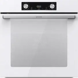 Духова шафа Gorenje електрична, 77л, A+, пара, дисплей, піроліз, білий