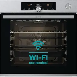 Духова шафа Gorenje BSA6747A04XWI електрична, 77л, A+, пара, дисплей, Wi-Fi, нерж