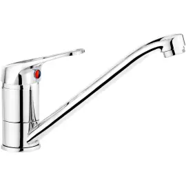 Змішувач для кухні Deante Lobo, дл.зливу - 211мм, поворотний, 1 важіль, хром