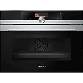 Духова шафа Siemens електрична компактна, 47л, A+, дисплей, конвекція, нерж