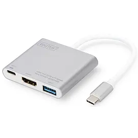 Адаптер Digitus USB Type-C Multi Adapter 4K 30Hz HDMI, USB 3.0, USB-C