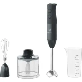 Блендер ручной Electrolux E4HB1-6GG, 600Вт, венчик, мини чоппер 0.6л, чаша 0.6л, черный