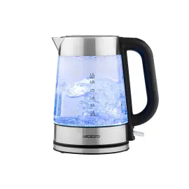 Електрочайник  Ardesto  EKL-F200, 1,7л, скло, STRIX, сріблясто-чорний