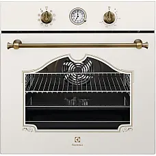 Духова шафа Electrolux електрична Rococo, 72л, A, конвекція, телескопічні напрямні, шампань