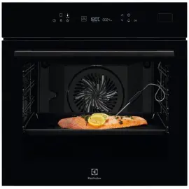 Духова шафа Electrolux електрична, 70л, А+, пара, дисплей, конвекція, ф-ція пароварки, чорний