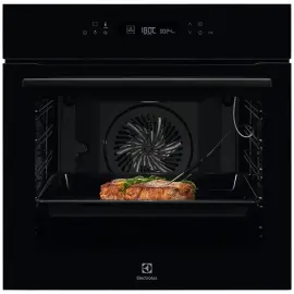 Духова шафа Electrolux електрична, 71л, A+, дисплей, конвекція, піроліз, телескопічні напрямні, чорний