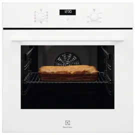 Духова шафа Electrolux електрична, 65л, A, дисплей, конвекція, телескопічні напрямні, білий