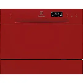 Посудомийна машина Electrolux ESF2400OH компактна, 6 комплектів, A+, 6 програм, дисплей, червоний