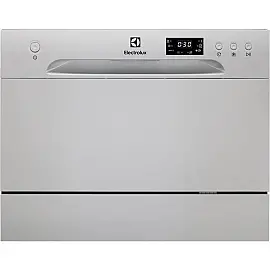 Посудомийна машина Electrolux ESF2400OS компактна, 6 комплектів, A+, 6 програм, дисплей, сріблястий