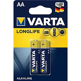 Батарейка Varta AA Longlife LR6 * 2 (04106101412)