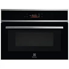 Духова шафа Electrolux електрична компактна, 42л, дисплей, конвекція, ф-ція мікрохвиль, чорний+нерж