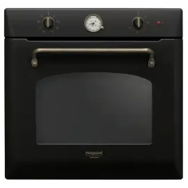 Духова шафа Hotpoint електрична, 73л, A, конвекція, телескопічні напрямні, чорний