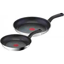 Набір сковорідок Tefal Comfort Max 24, 28см, покриття Titanium, індукція, Thermo-Spot, нерж.сталь