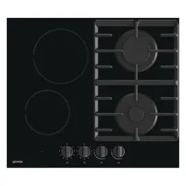 Варильна повверхня Gorenje комбінована (2 газ + 2 стеклокерам.), 60см, чорний