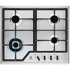 Варильна поверхня Electrolux газова, 60см, чавун, нерж