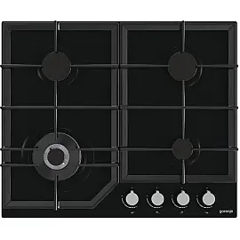 Варильна поверхня Gorenje GTW641KB / газ на склі / розжиг / конф.Wok / газ-контроль / чугуна реш. / чорний