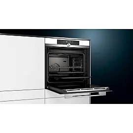 Духова шафа Siemens електрична, 71л, A+, дисплей, конвекція, білий