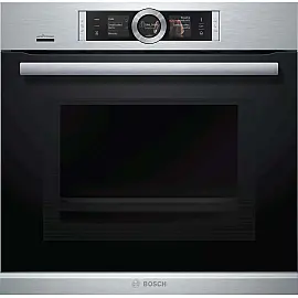 Вбудовувана ел. духова шафа з СВЧ Bosch HNG6764S6 - Ш-60см / ф-я пару / 14 реж / 67л. / А / чорний