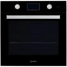 Oven Indesit electrical, 66L, A, display, convection, black