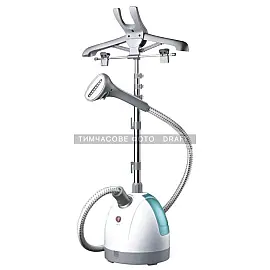 Вертикальний відпарювач Ardesto IR-C8815-S/ 1785 Вт/ 1.6 л/ макс. вис. 127 см / щітка для хутра/ щільного хутра/ тканини/ нас. для складок/ вішалка для одягу/ білий с зеленим