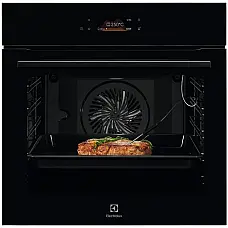 Духова шафа Electrolux електрична, 71л, A++, пара, дисплей, конвекція, піроліз, телескопічні напрямні, чорний