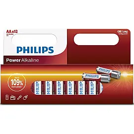 Батарейка Philips Power Alkaline AA лужна блістер, 12 шт